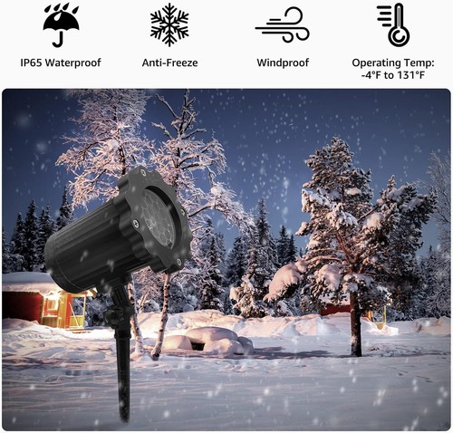 Luci proiettore fiocco neve - proiettore,